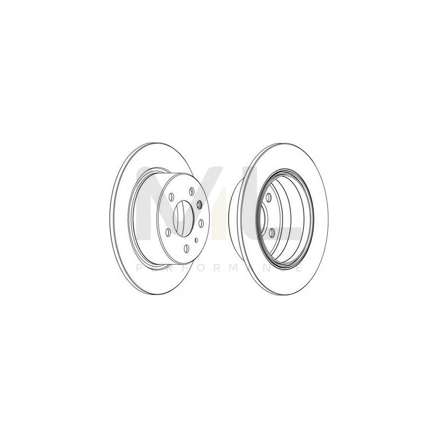 FERODO DDF003-1 Brake Disc Solid | Performance Parts Direct Car Parts
