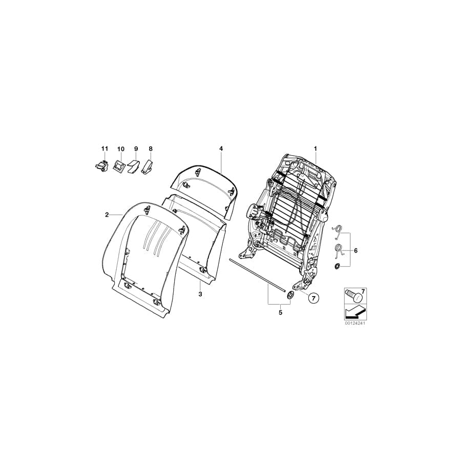 Genuine BMW 52107170180 E70 E72 Upper Rear Panel BEIGE (Inc. X5)