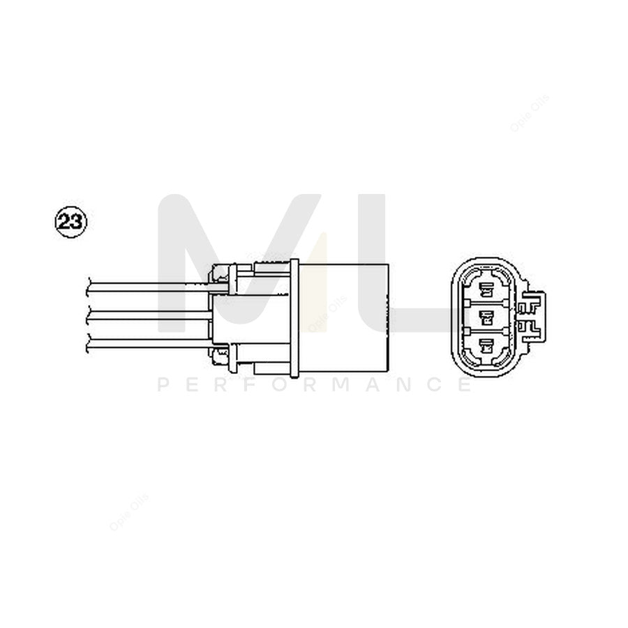NTK Lambda Sensor / O2 Sensor (NGK 93537) - OZA828-EE2