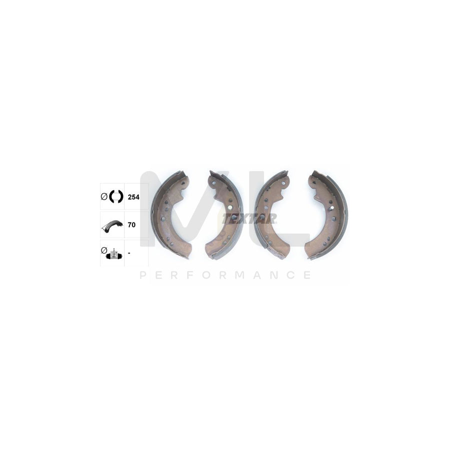 TEXTAR 91037700 Brake Shoe Set without handbrake lever | Performance Parts Direct Car Parts