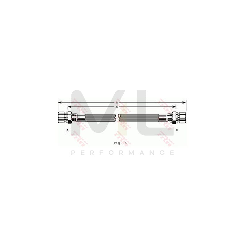 TRW PHA137 Brake Hose 262mm, M10x1 | Performance Parts Direct Car Parts