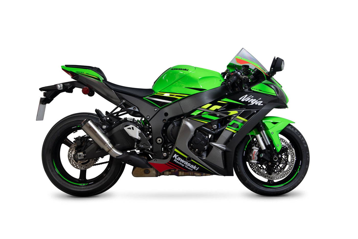 Scorpion PKA113TEO Kawasaki Red Power Slip-On Exhaust (Ninja ZX-10R / ZX-10RR / ZX-10R SE)