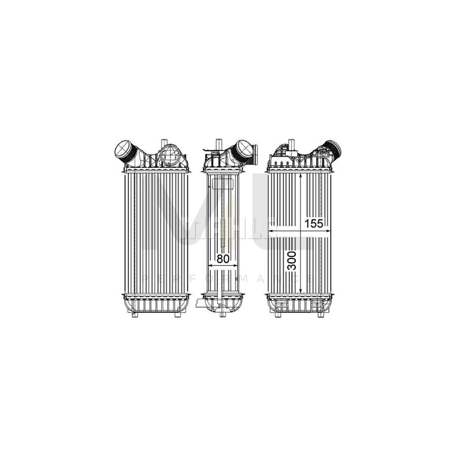 MAHLE ORIGINAL CI 246 000P Intercooler for FORD C-MAX | Performance Parts DirectCar Parts