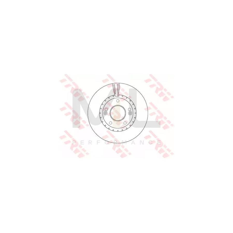 TRW DF6628 Brake Disc Vented, Painted | Performance Parts Direct Car Parts