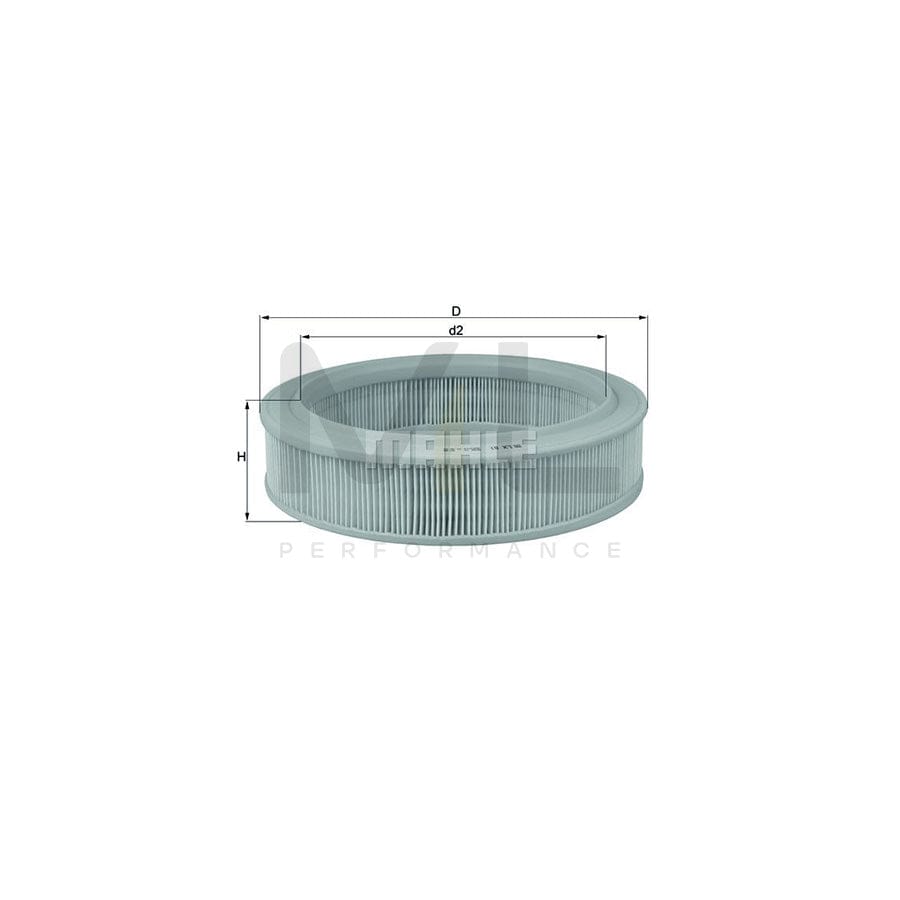MAHLE ORIGINAL LX 81 Air Filter Filter Insert | Performance Parts DirectCar Parts