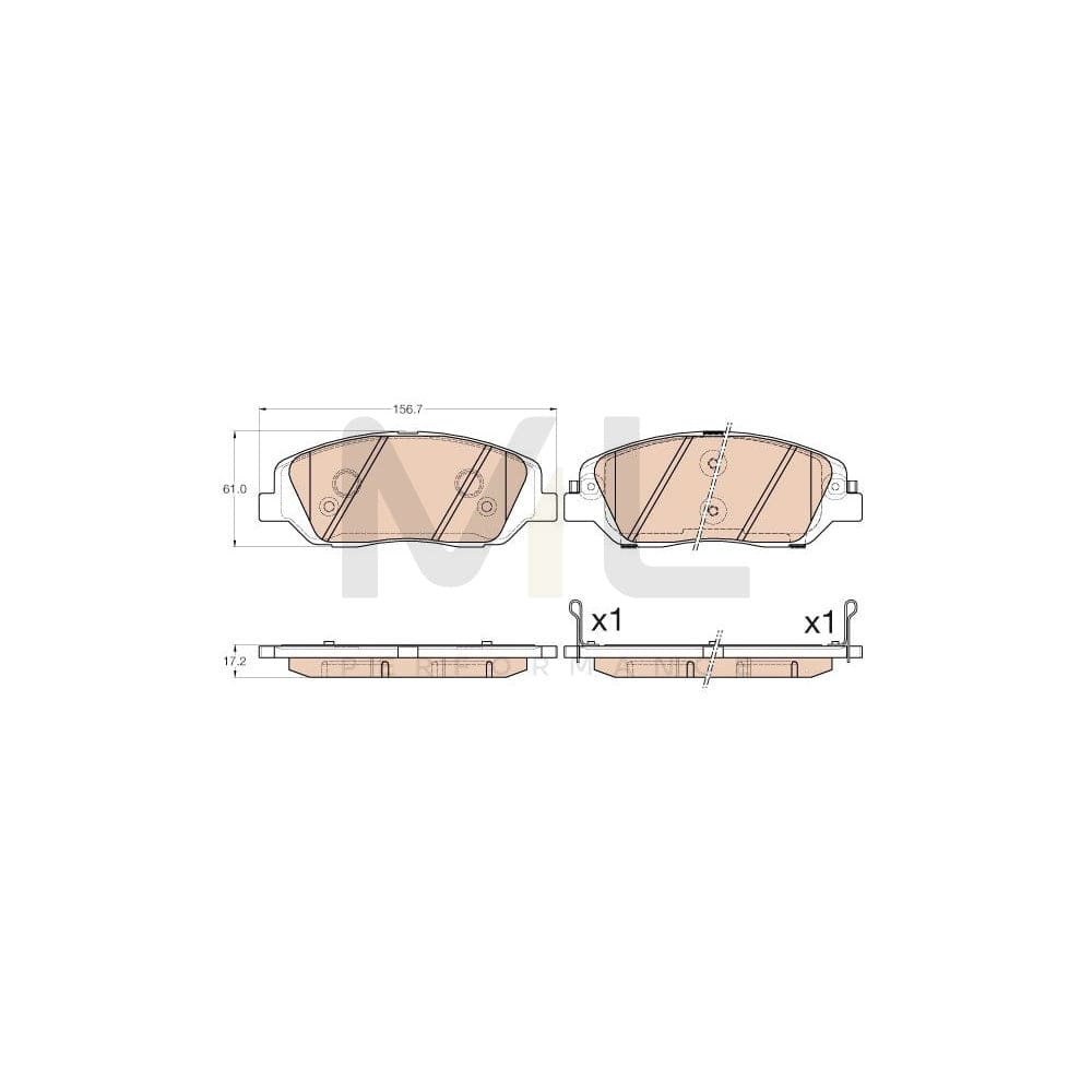 TRW Gdb3574 Brake Pad Set | Performance Parts Direct Car Parts