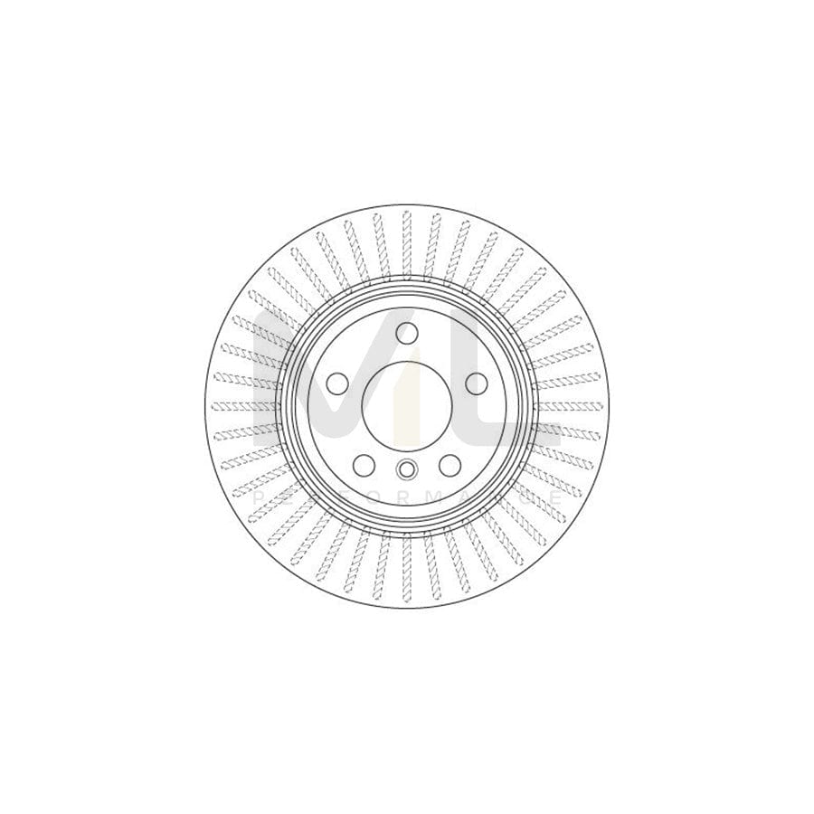 TRW DF6512S Brake Disc Vented, Painted | Performance Parts Direct Car Parts