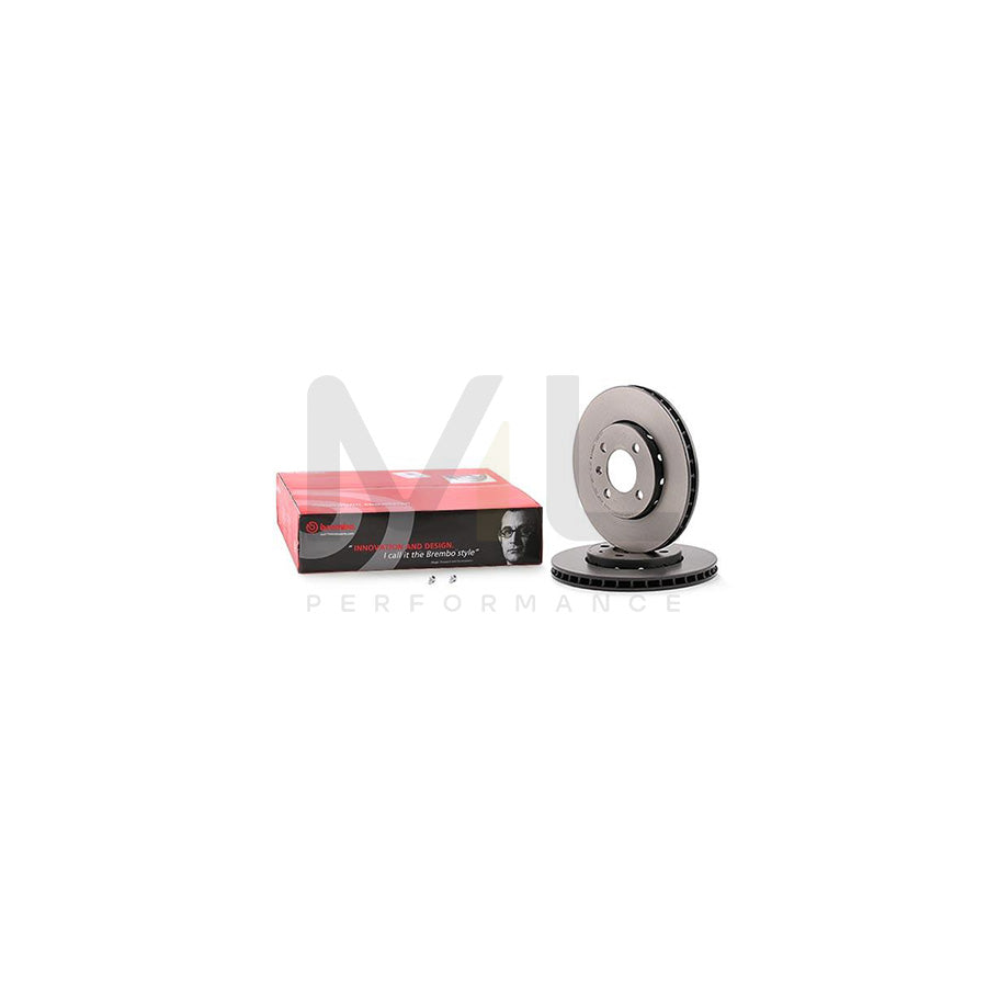 BREMBO COATED DISC LINE 09.B975.11 Brake Disc Internally Vented, Coated, High-carbon, with bolts/screws - 1 piece