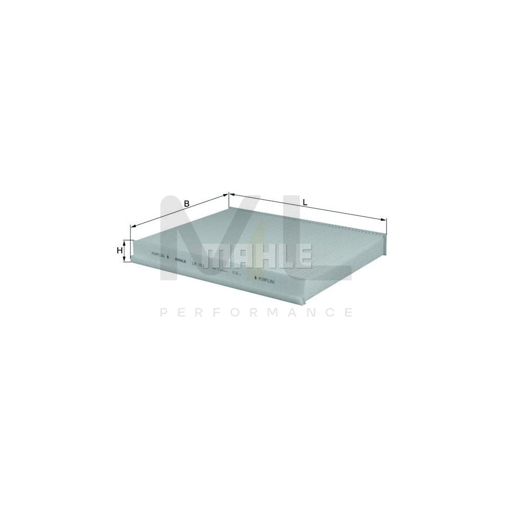 MAHLE ORIGINAL LA 153 Pollen filter Particulate Filter | Performance Parts DirectCar Parts