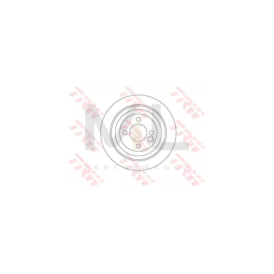 TRW DF6523 Brake Disc Solid, Painted | Performance Parts Direct Car Parts