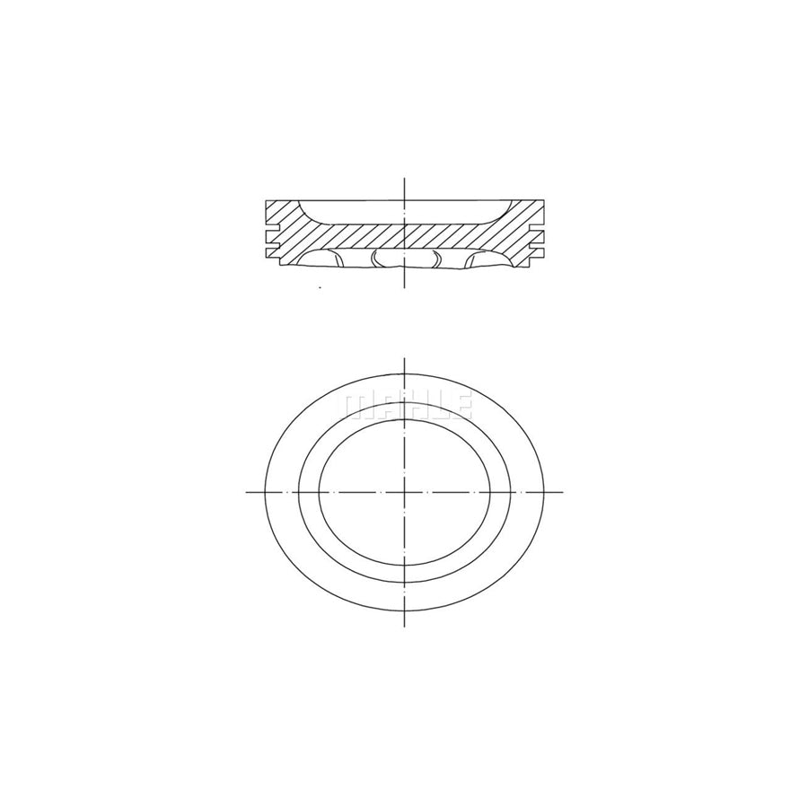 MAHLE ORIGINAL 034 63 02 Piston 80,01 mm, without cooling duct