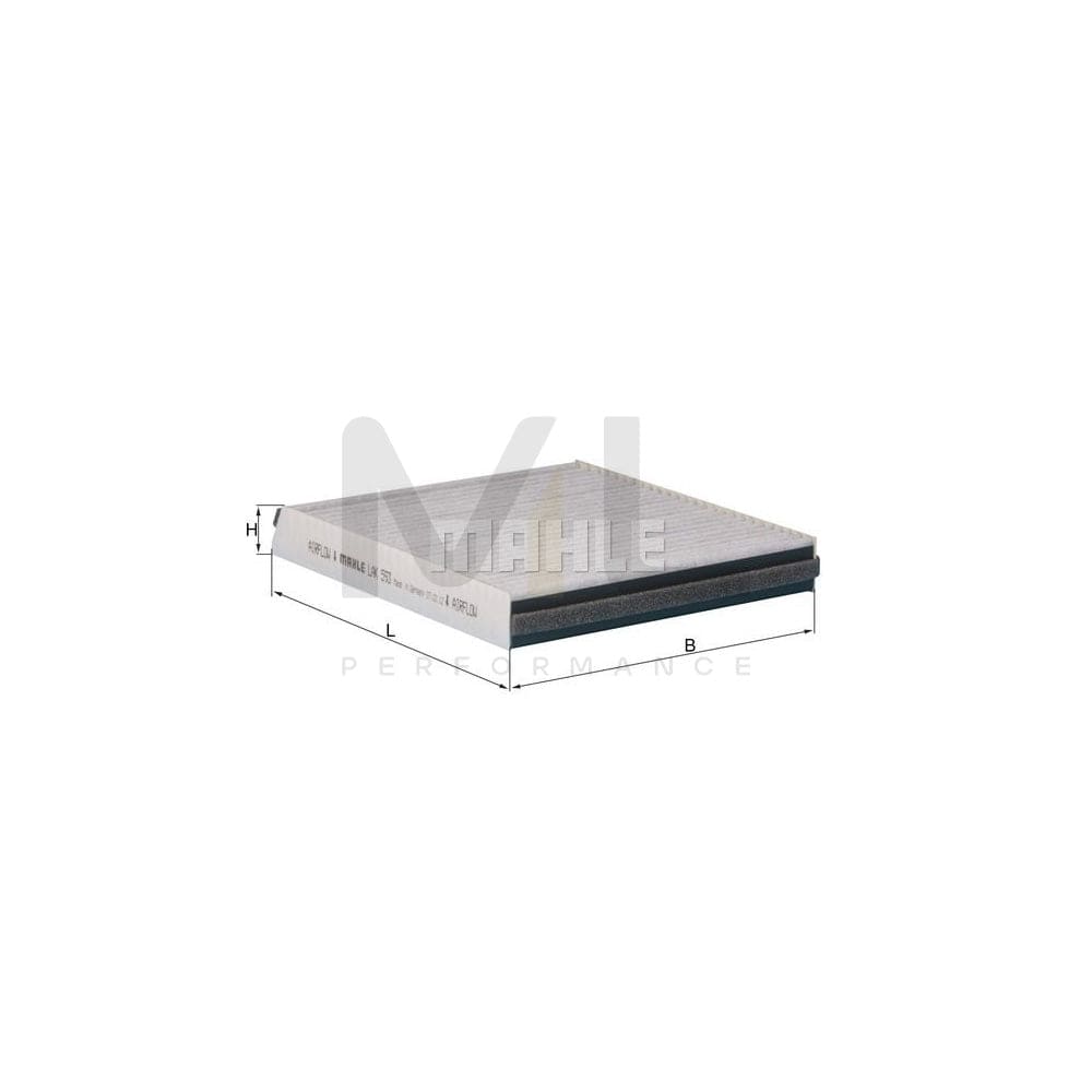 MAHLE ORIGINAL LAK 593 Pollen filter Activated Carbon Filter | Performance Parts DirectCar Parts
