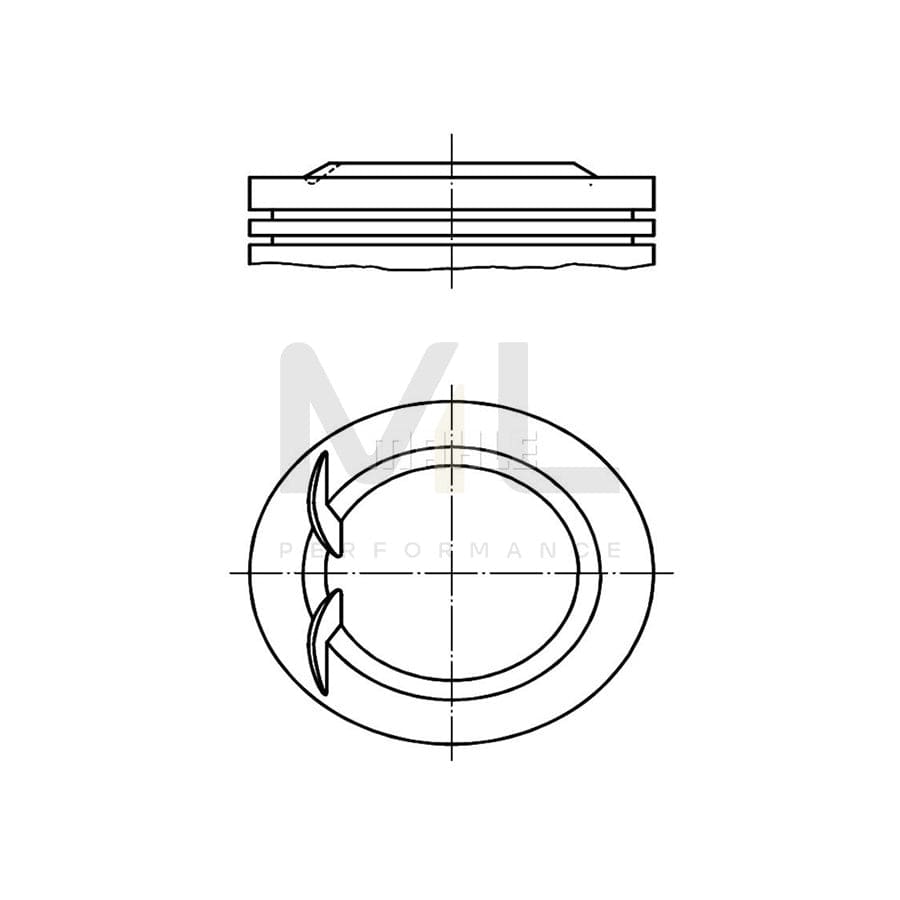 MAHLE ORIGINAL 038 53 02 Piston 83,4 mm | Performance Parts DirectCar Parts