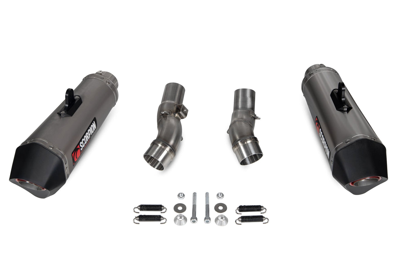 Scorpion RKA131TEO Kawasaki Z1000 Serket Taper Slip-On (Pair) - Titanium Sleeve | UK