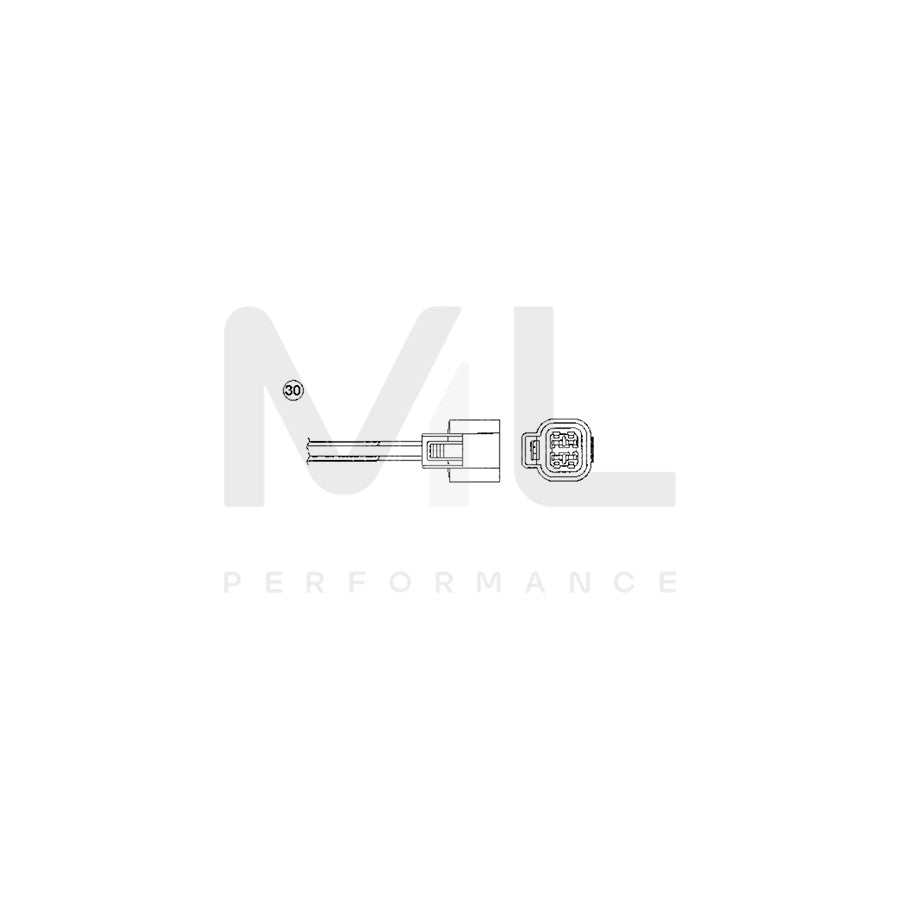 NTK Lambda Sensor / O2 Sensor (NGK 90490) - OZA686-EE8