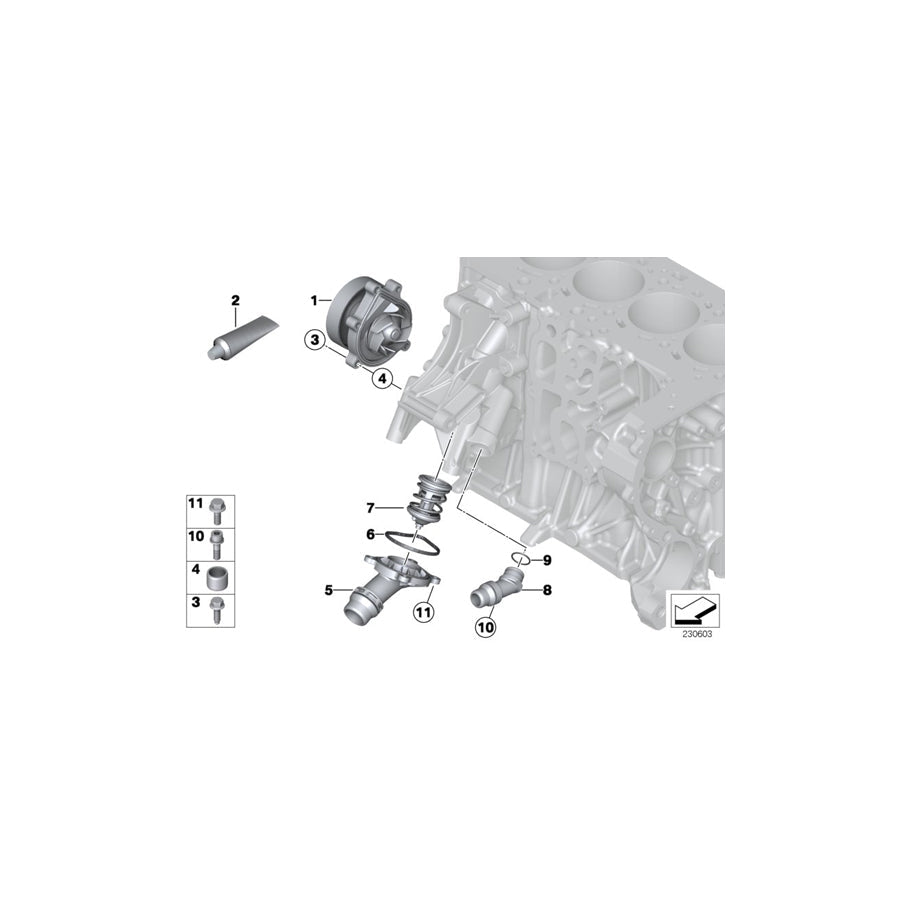 Genuine BMW 11518512451 Dowel (Inc. Cooper D 1.6, Cooper SD & Cooper D ALL4 1.6)