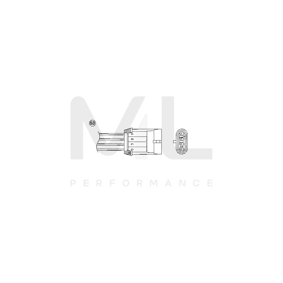 NTK Lambda Sensor / O2 Sensor (NGK 1965) - OTA7N-5E1