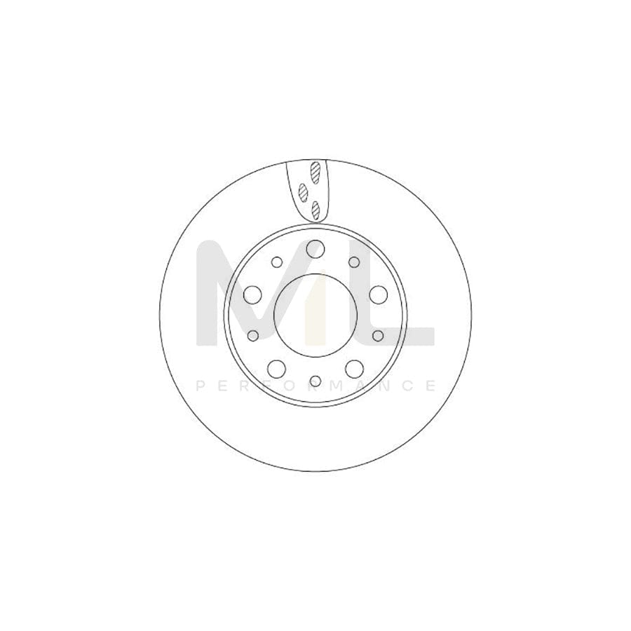 TRW DF6918S Brake Disc Vented, Painted | Performance Parts Direct Car Parts