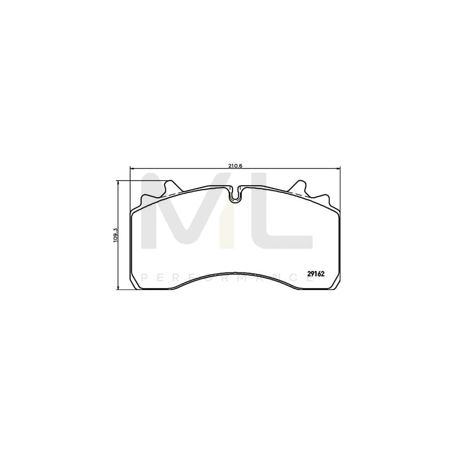 TEXTAR 2916201 Brake pad set prepared for wear indicator | Performance Parts Direct Car Parts