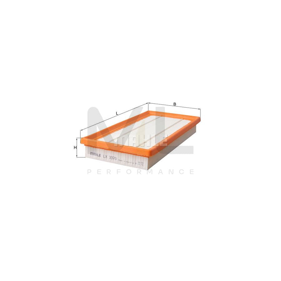 MAHLE ORIGINAL LX 3370 Air Filter Filter Insert | Performance Parts DirectCar Parts