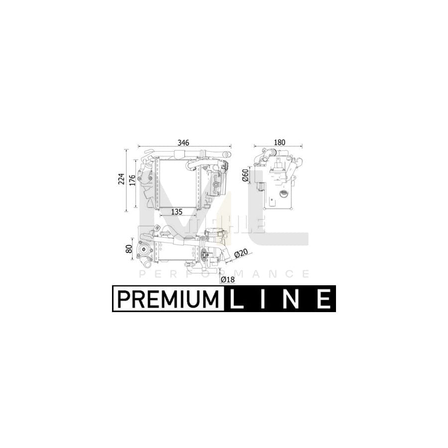 MAHLE ORIGINAL CI 540 000P Intercooler | Performance Parts DirectCar Parts