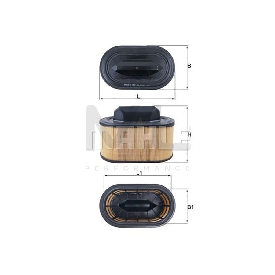 MAHLE ORIGINAL LX 2966 Air Filter Filter Insert | Performance Parts DirectCar Parts
