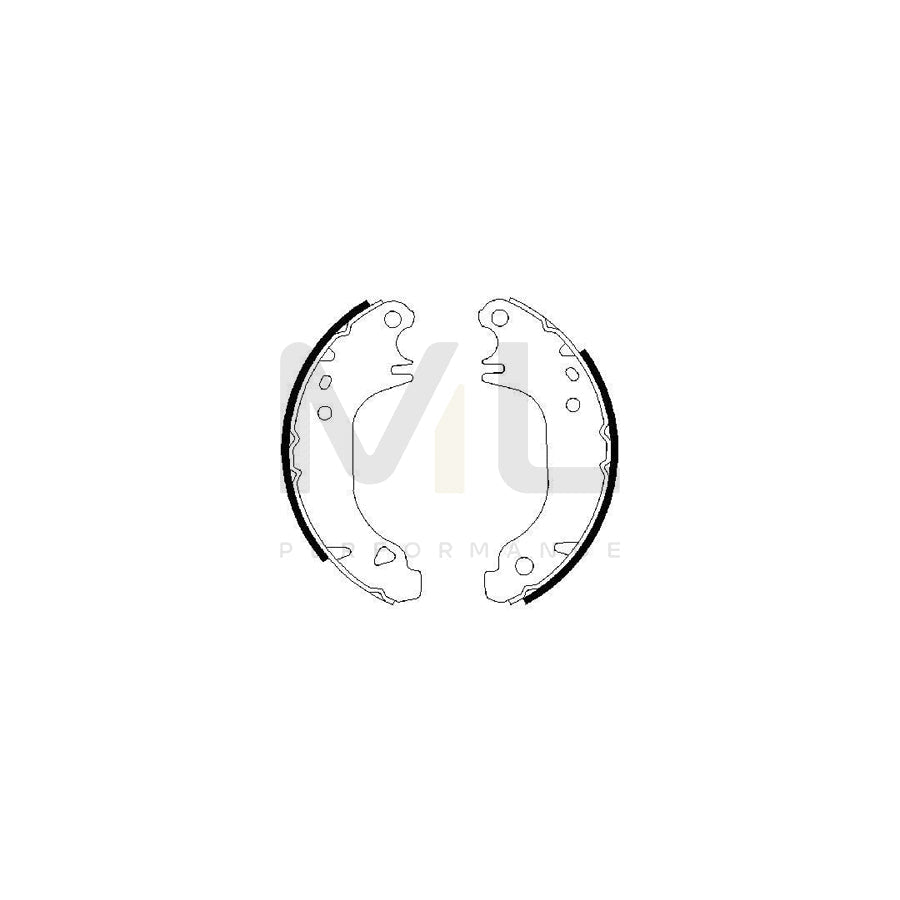 BOSCH 0 986 487 274 Brake Shoe Set | Performance Parts Direct Car Parts