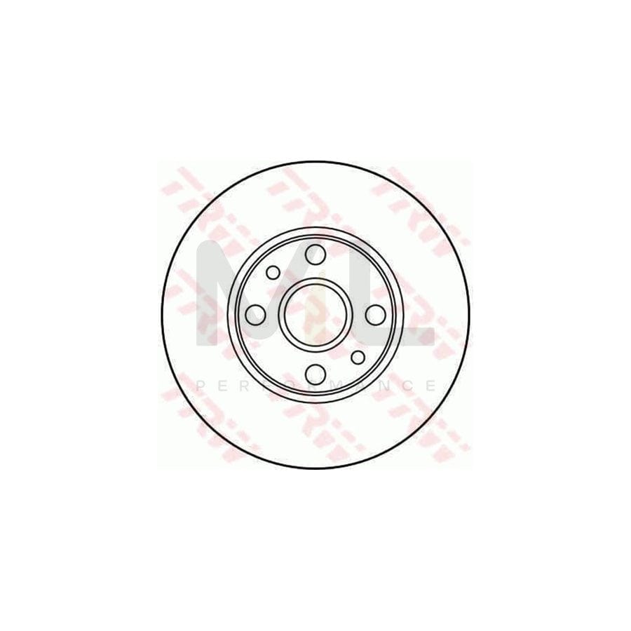 TRW DF1780 Brake Disc Solid | Performance Parts Direct Car Parts