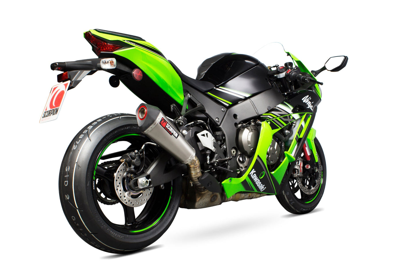 Scorpion RKA113TEO Kawasaki Serket Taper Slip-On Exhaust (Ninja ZX-10R / ZX-10RR / ZX-10R SE)