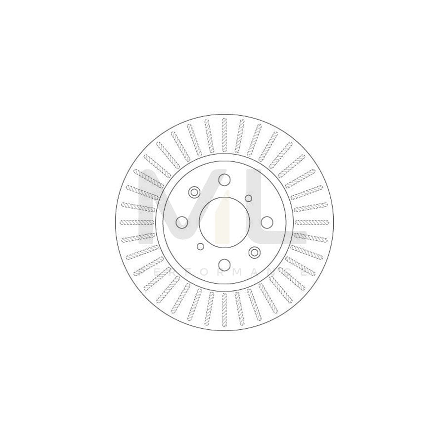 TRW DF6232 Brake Disc for SUZUKI SWIFT Vented, Painted | Performance Parts Direct Car Parts