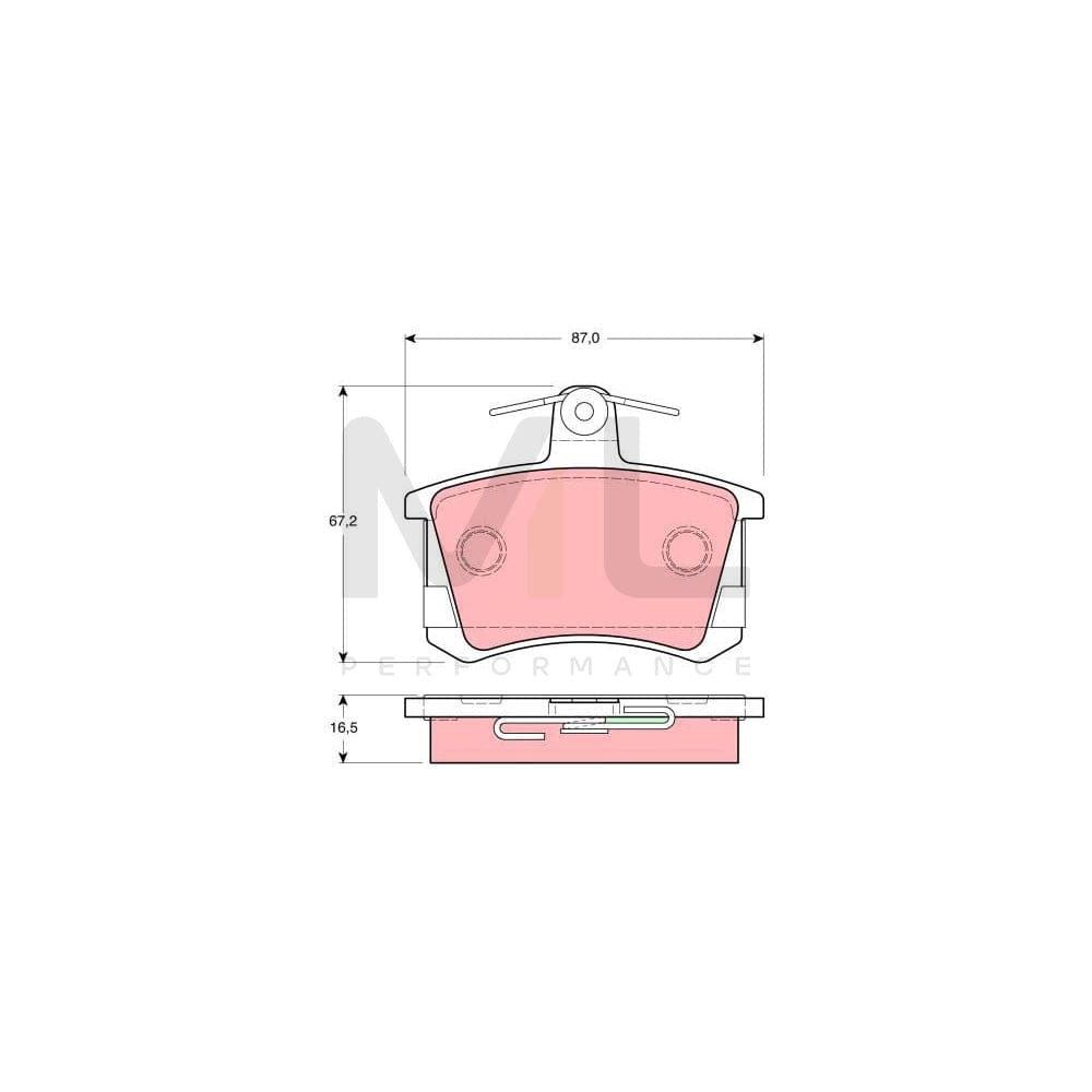 TRW Gdb1310 Brake Pad Set | Performance Parts Direct Car Parts