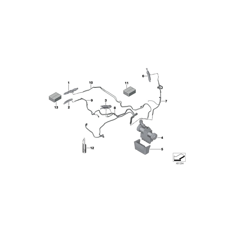 Genuine BMW 54377183316 F83 E93 Hydraulic Cyl. Main Kinematics, Right (Inc. 328i, M4 & 330d) |