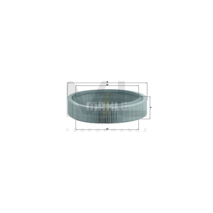 MAHLE ORIGINAL LX 317 Air Filter Filter Insert | Performance Parts DirectCar Parts