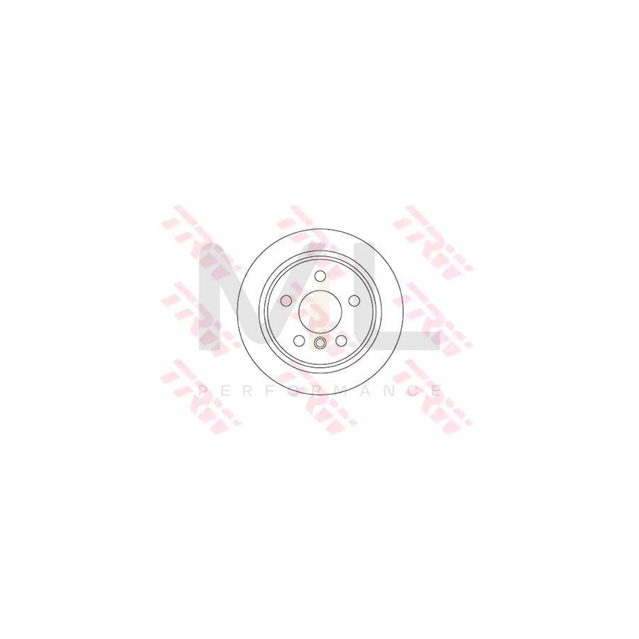 TRW DF6795 Brake Disc Solid, Painted | Performance Parts Direct Car Parts