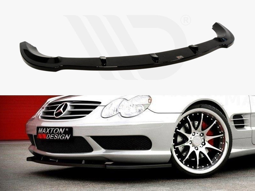 Maxton Design ME-SL-R230-AMG-FD1T Front Splitter Mercedes Slfits |