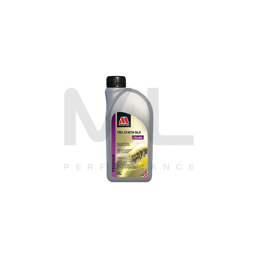 Millers Oils TRX Synth 75w Fully Synthetic Transmission Oil 1l