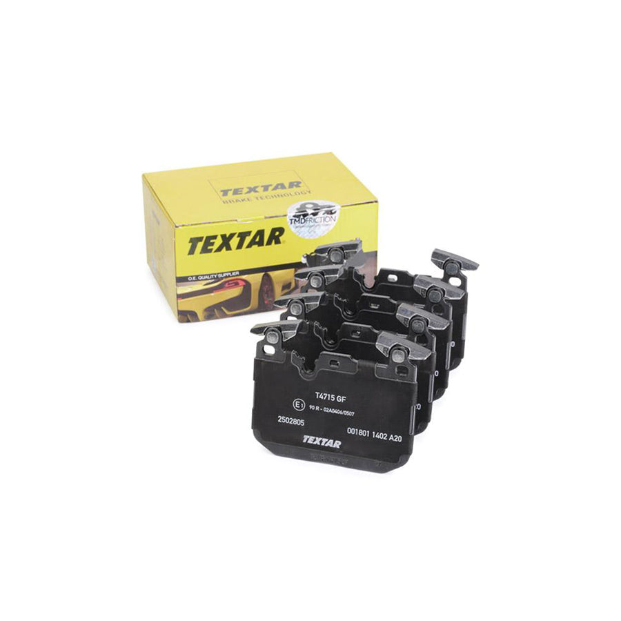 TEXTAR 2502805 Brake pad set prepared for wear indicator with counterweights