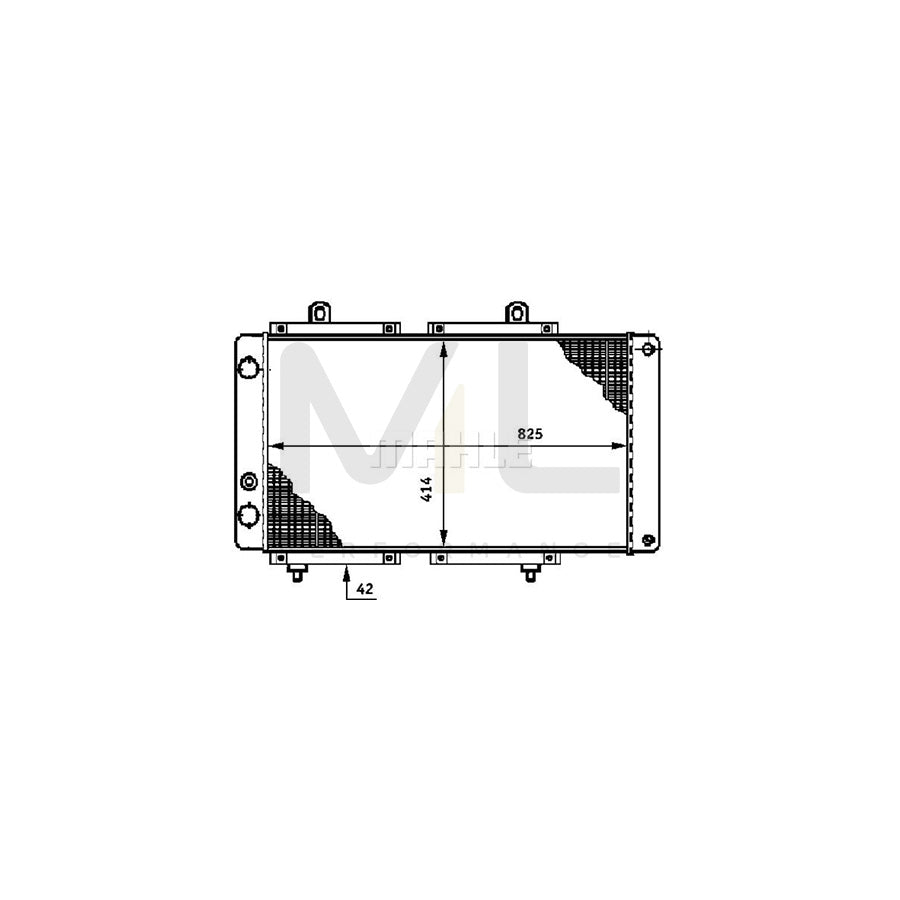 MAHLE ORIGINAL CR 618 000S Engine radiator with accessories, with bolts/screws, with bracket, Mechanically jointed cooling fins, Manual Transmission | Performance Parts DirectCar Parts