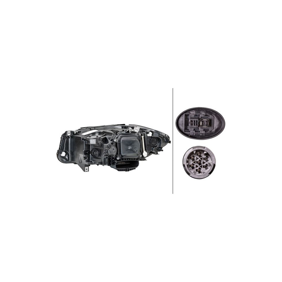 Hella 1EL 011 087-721 Headlight For BMW 5 Series