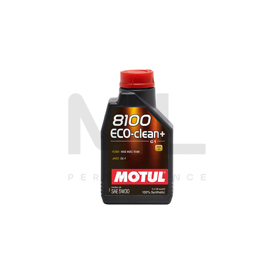 Motul 8100 Eco-Clean+ 5w-30 Fully Synthetic Car Engine Oil 1l