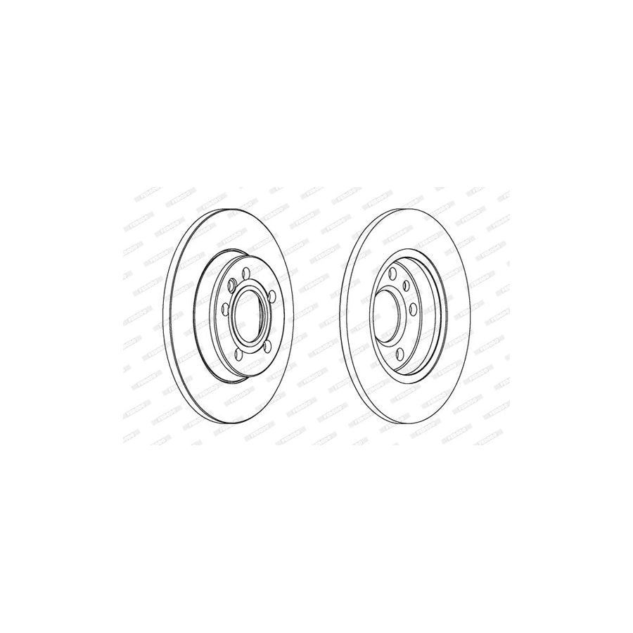 FERODO DDF576 1 Brake Disc for FERRARI 400i Vented
