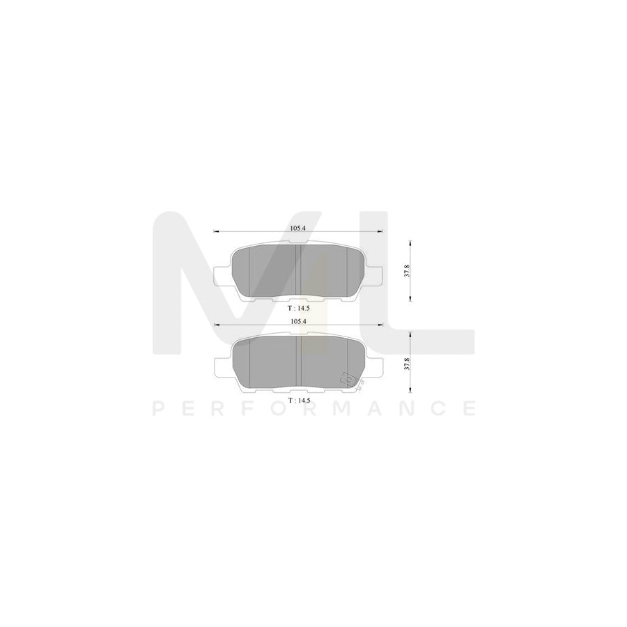 Bosch 0986Ab9283 Brake Pad Set BP9283 | Performance Parts Direct Car Parts