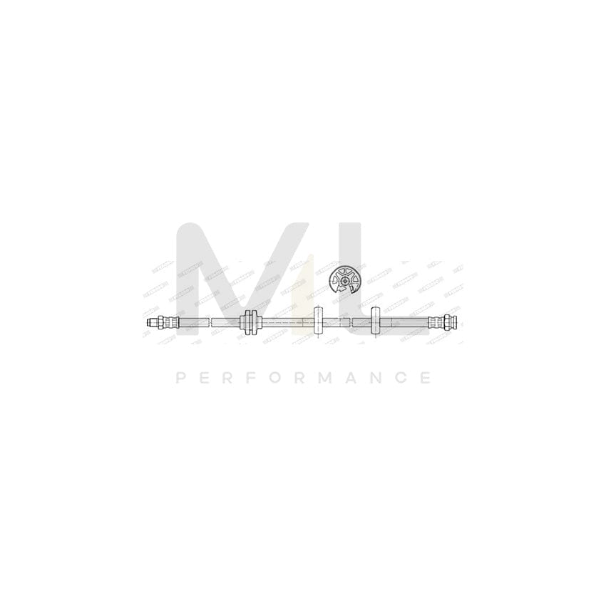 FERODO FHY3117 Brake Hose 460mm, M 10X1 | Performance Parts Direct Car Parts