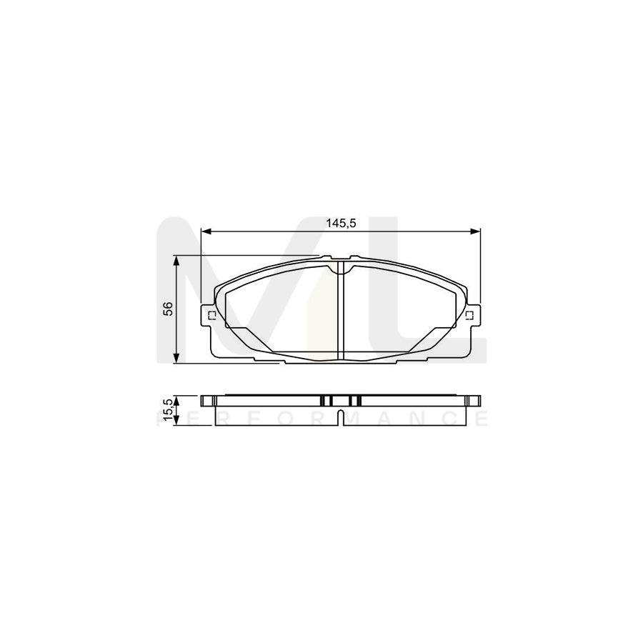 Bosch 0986Tb3214 Brake Pad Set | Performance Parts Direct Car Parts