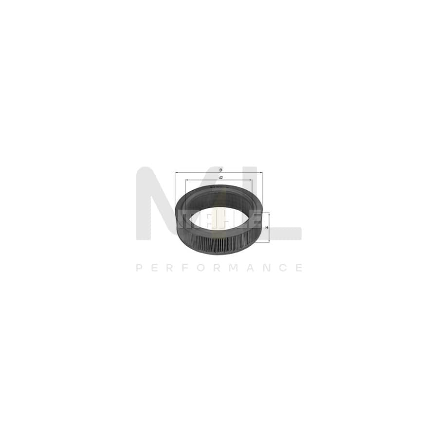 MAHLE ORIGINAL LX 184 Air Filter Filter Insert | Performance Parts DirectCar Parts