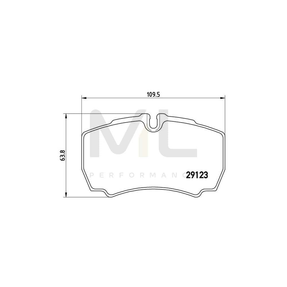 Brembo P 24 084 Brake Pad Set For Ford Transit