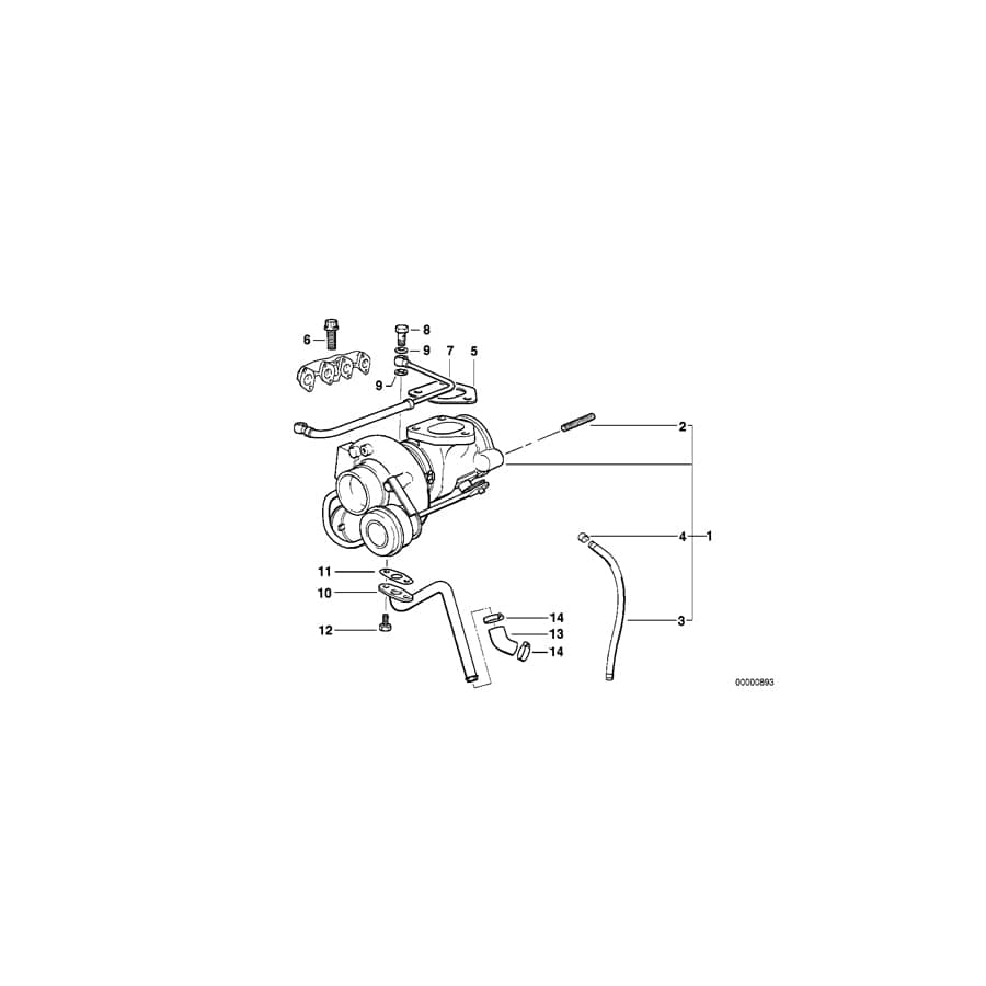 Genuine BMW 11652246048 E36 Exch. Turbo Charger (Inc. 318tds)