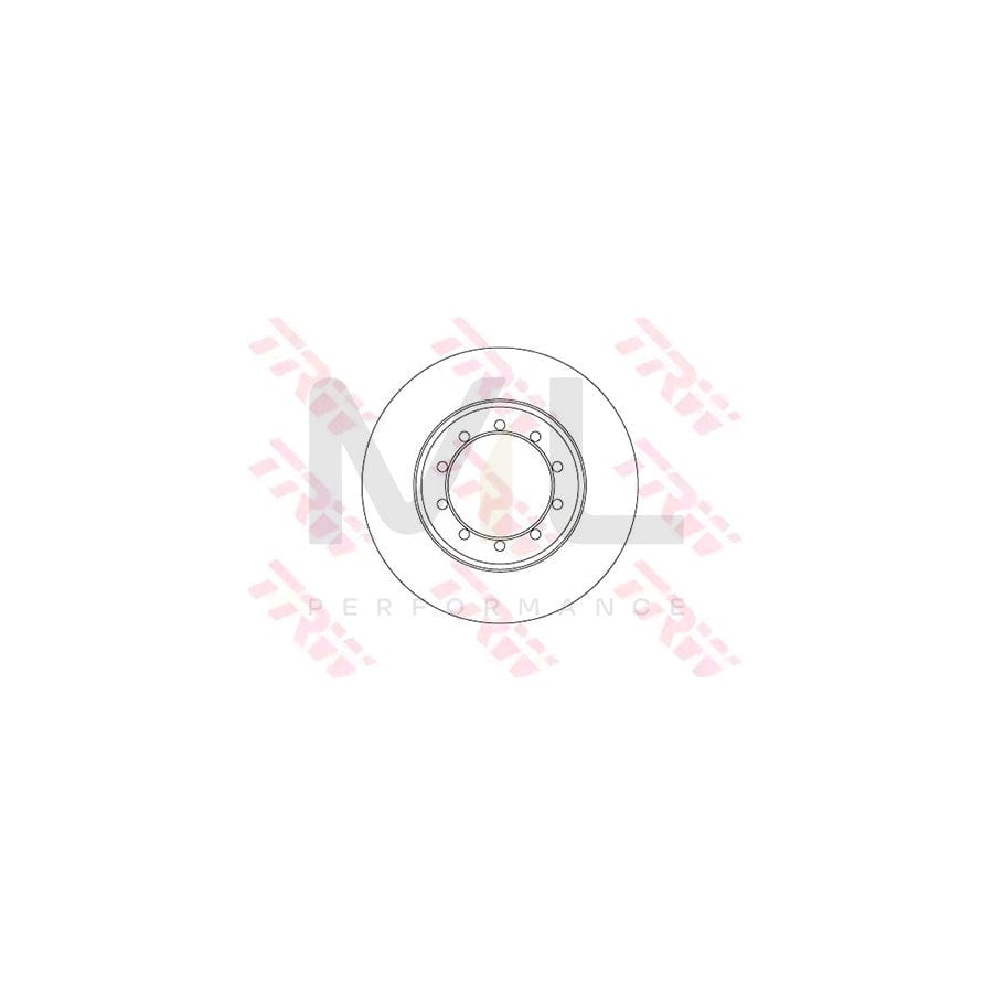 TRW DF6711 Brake Disc for FORD TRANSIT Solid, Painted | Performance Parts Direct Car Parts