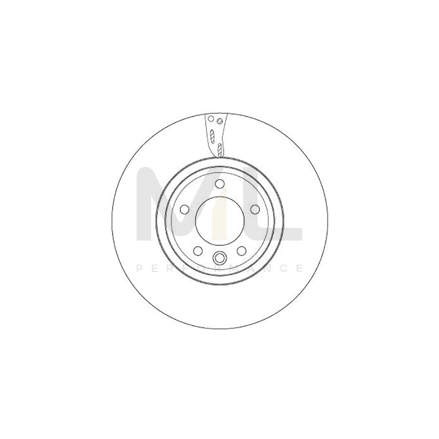 TRW DF6954S Brake Disc Vented, Painted, High-carbon | Performance Parts Direct Car Parts
