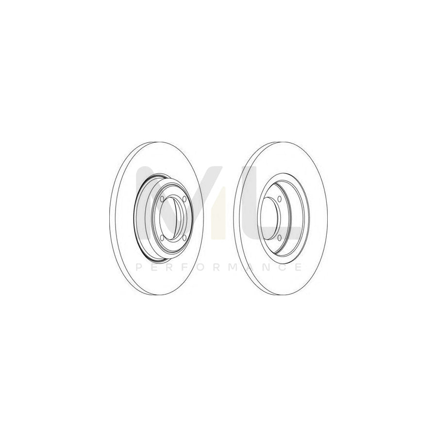 FERODO DDF012-1 Brake Disc Solid | Performance Parts Direct Car Parts